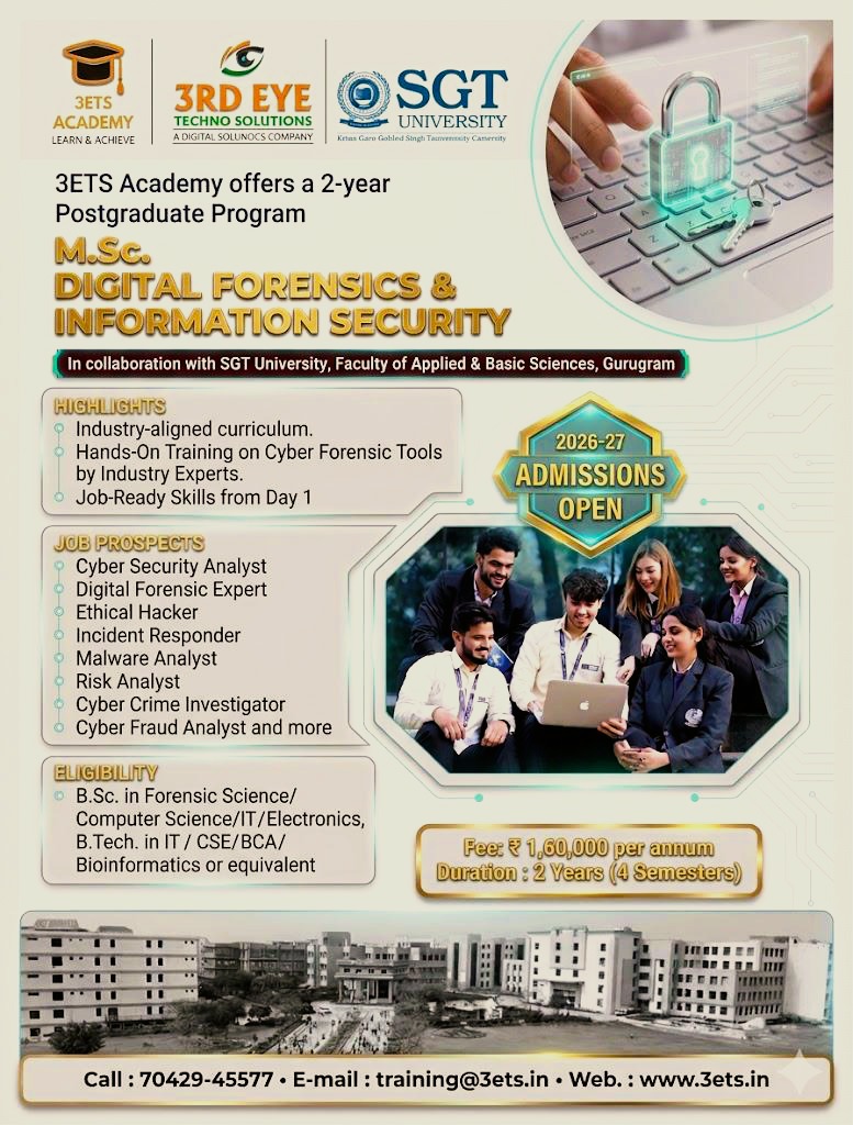M.Sc. Digital Forensics Program Flyer